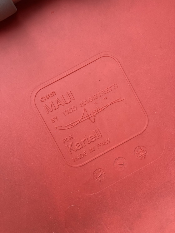 Image 1 of Sedia Red Maui di Vico Magistretti per Kartell