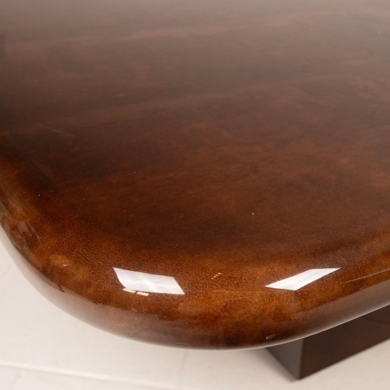 Table basse modèle 2315 en parchemin par Giorgio Tura pour Aldo Tura Milano, 1980 – Tables basses (photo 24 of 27)