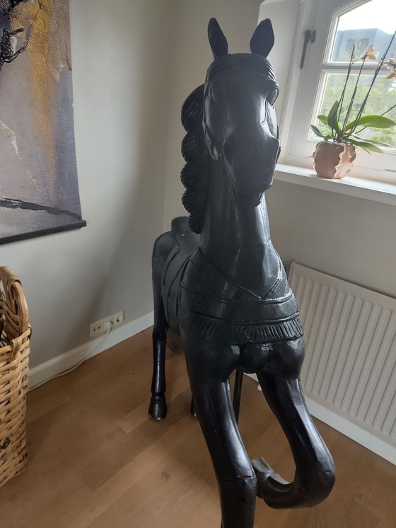 Image 1 of Cavallo da giostra antico, cavallo da fiera