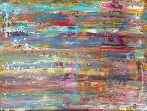 Abstract Large Colorful Handmade Painting 90x120 – Paintings & Drawings, Canvas (photo 2 of 5)