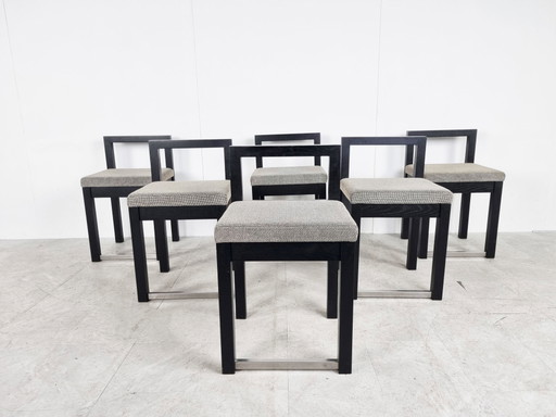6 sillas de comedor brutalistas
