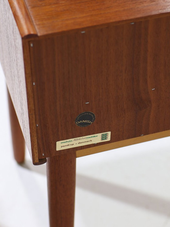 Image 1 of Set di comodini Melvin Mikkelsen in teak, stile vintage danese