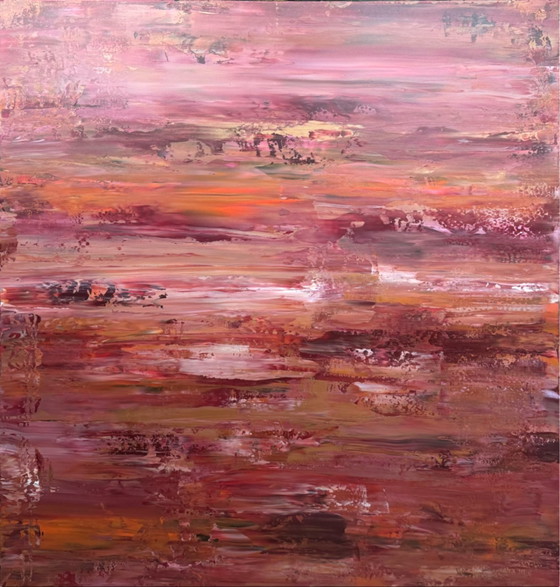 Artwork: Afterglow 100x100x3,8 cm – Paintings & Drawings, Canvas (photo 3 of 7)