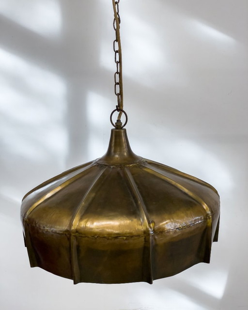 Industriële Messing Hanglamp – Vintage Look