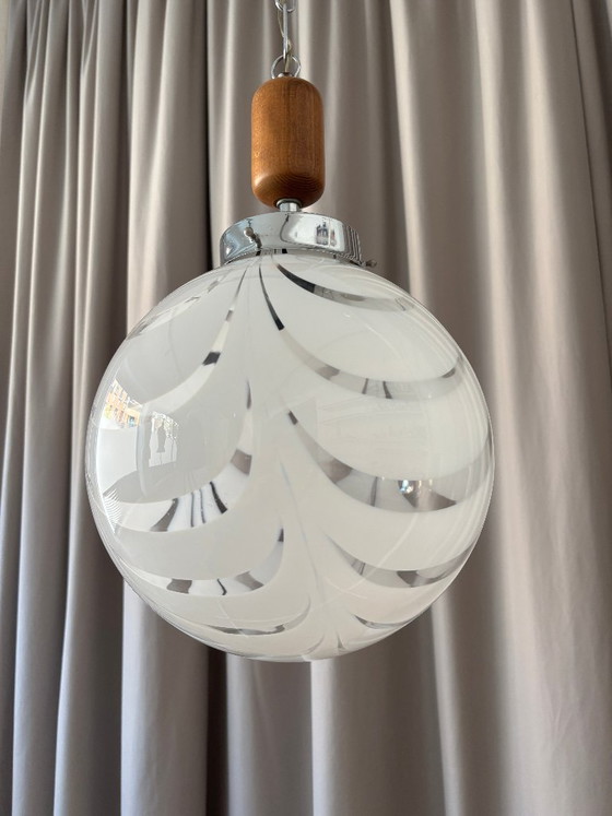 Vintage Murano Glass Pendant Lamp – 1970s (photo 7 of 18)