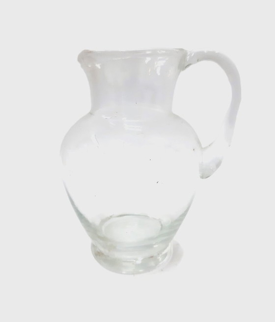 Image 1 of pichet vintage en verre transparent