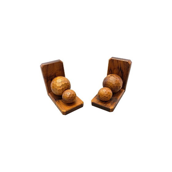 Fermalibri francesi in legno vintage, metà del XX secolo – Regali, Wood (photo 3 of 6)