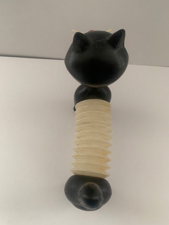 Image 1 of Chat Accordéon Animal Squeaky Toy Libuse Niklova 1963 Fatra Napajedla République tchèque CSSR Design République tchèque