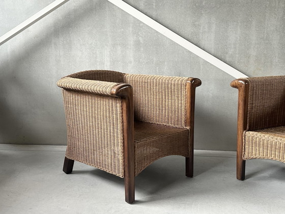 Image 1 of Vintage rotan armchairs (2)