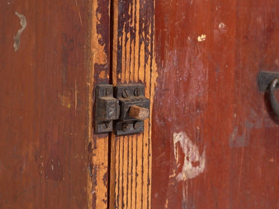 Small antique Japanese cupboard - Meiji / Taishō Period (c. ) #68 – Storage cabinet, Iron (photo 24 of 40)