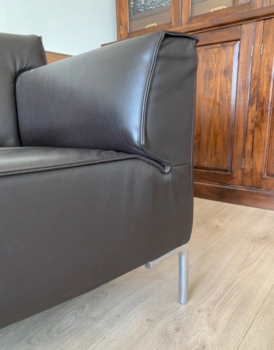 Design on Stock, Bloq Poltrona, Roderick Vos, pelle marrone scuro. – Poltrone, Leather, Metal (photo 2 of 5)