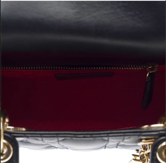 Image 1 of Borsa DIOR Lady Dior in cuoio nero - 103265