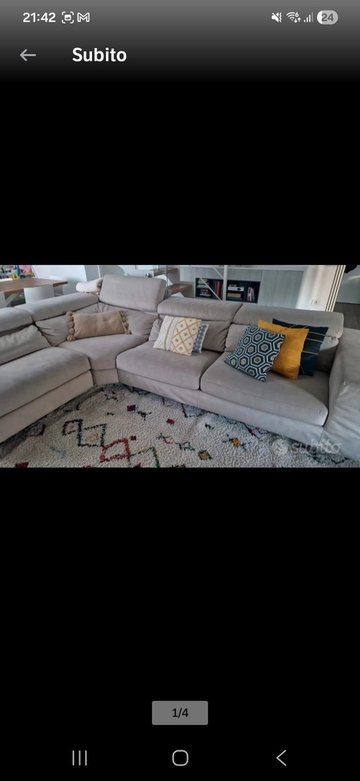 Poltronesofà 300 cm – Tweepersoonsbed Memory + Elektrische Relaxfauteuil