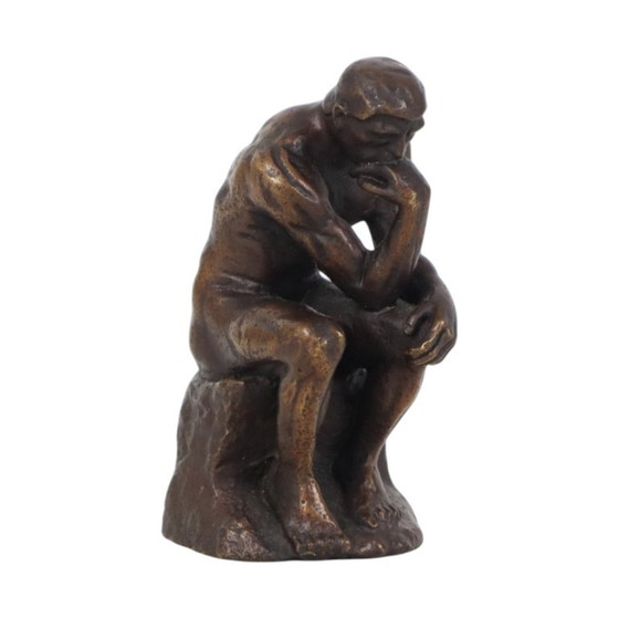 Naar Auguste Rodin Le Penseur De Denker Reproductie In Brons – Decoratieve objecten, Bronze (photo 7 of 10)