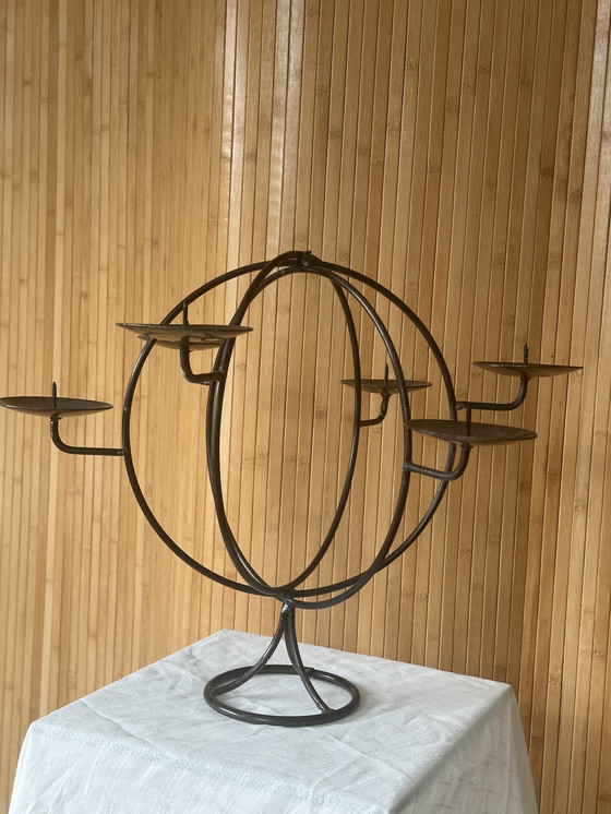 Image 1 of chandelier vintage sur pied