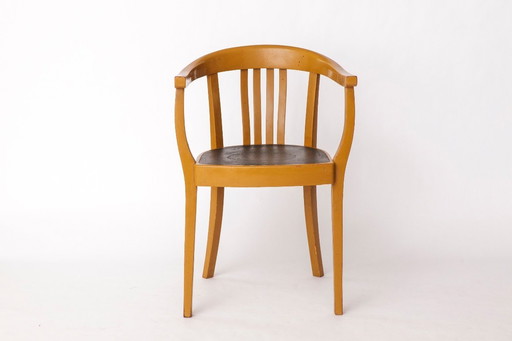Fauteuil allemand vintage - 1950s Mustard Yellow & Green - Mid-Century Style
