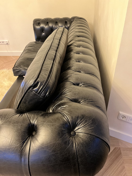 Image 1 of Chesterfield 4Seater Blackpool-Old Vintage Black - Custom Made