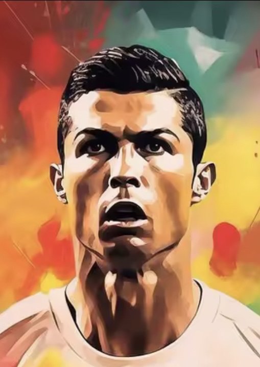 Tela d’artista- Cristiano Ronaldo 7 