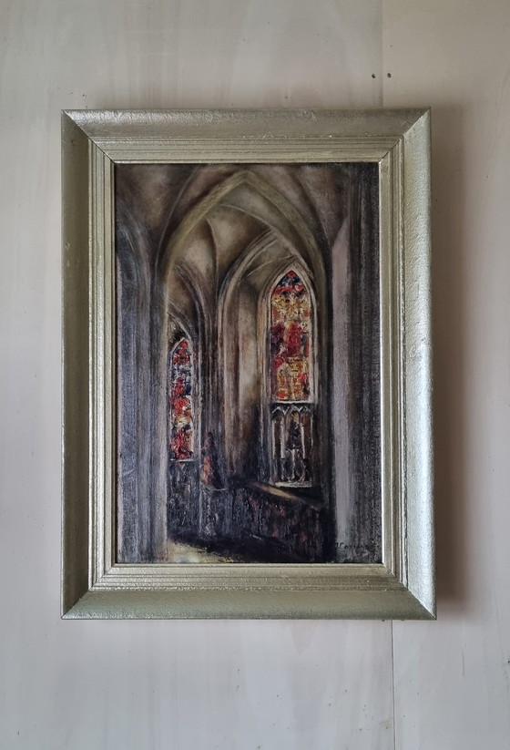 Image 1 of Église Saint-Pierre de Louvain, Belgique, chapelle Sainte-Anne, signée