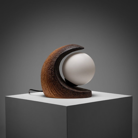 Eartly Ceramic Table Lamp by Doria Leuchten, Germany, 1970s – Glass (photo 3 of 11)