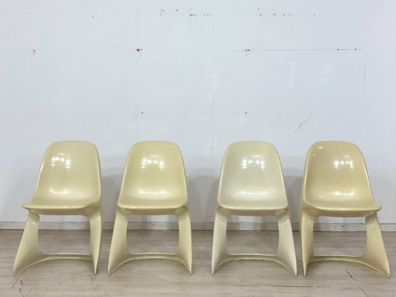 Image 1 of Set van 4 Casalino Casala stoelen / eetkamerstoelen / tuinstoelen – vintage ruimtetijdperk