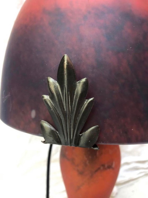 Image 1 of design lamp Vianne art nouveau style glas