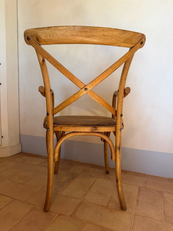 Pair of Dialma Brown DB000076 Armchairs in natural oak, Wood, Beige (photo 4 of 7)