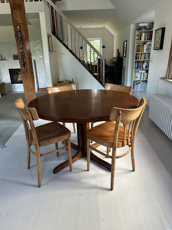 Image 1 of Table à manger à rallonge vintage danoise en bois de rose (Rosewood)