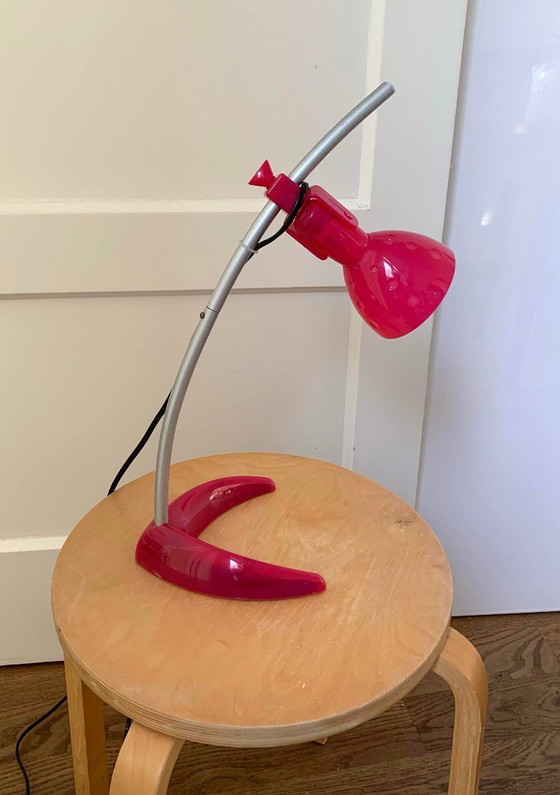 Image 1 of Lampada da scrivania IKEA MÖRKER – rosa fucsia – design Knut & Marianne Hagberg (anni '90)
