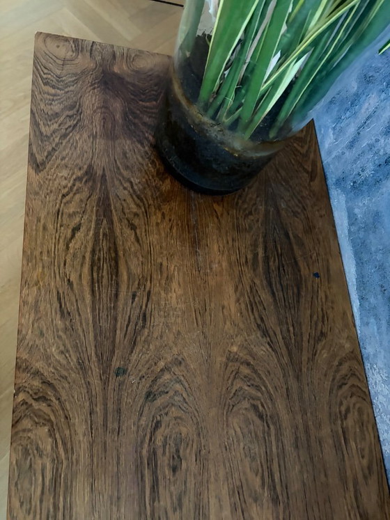 Image 1 of Mooie houten salontafel met stalen poten