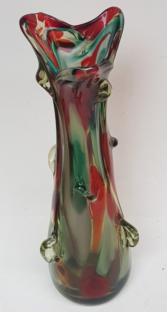 Image 1 of Mid-Century Murano Glass Vase