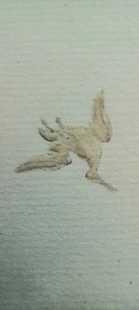 Image 1 of Antiker handkolorierter Kupferstich „Schnepfenjagd“ – Jagdszene – ca. frühes 19. Jahrhundert