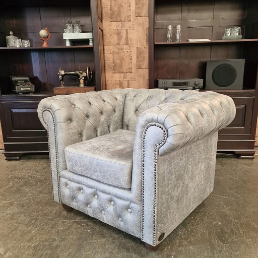 Chesterfield Brighton armchair - Yacht steel