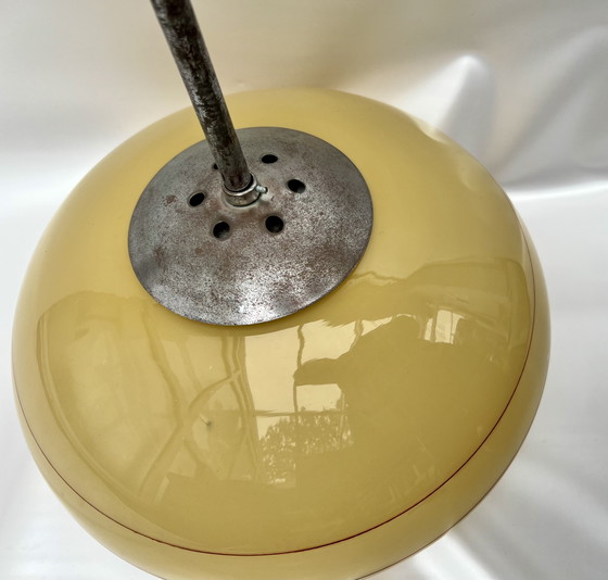 Image 1 of Plafonnier Art déco avec décor fumé (env. années 1930)