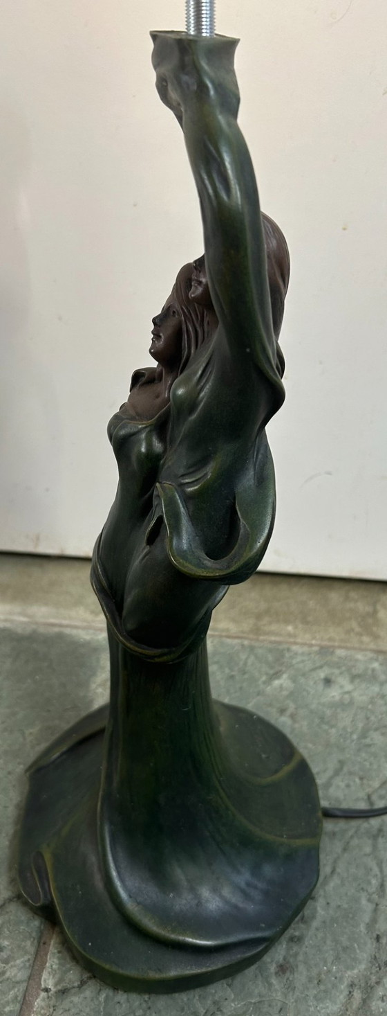 Lámpara de Mesa Art Nouveau 2 Ninfas August Moreau – Auguste Moreau, Lámparas de mesa, Other, Metal (photo 14 of 16)