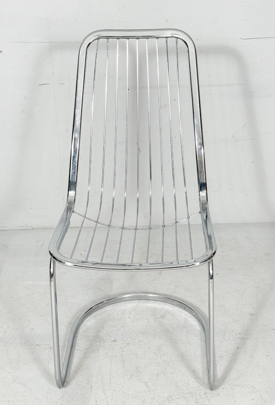 Image 1 of 4 sillas voladizas de Gastone Rinaldi, Italia, década de 1970.