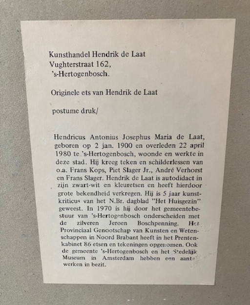 Grabado de San Juan de Hendrik de Laat – lithos zeefdrukken, Glass, Paper (photo 2 of 6)