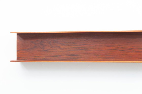 Image 1 of Estante de pared de 240 cm de teca de Walter Wirz para Wilhelm Renz, años 60
