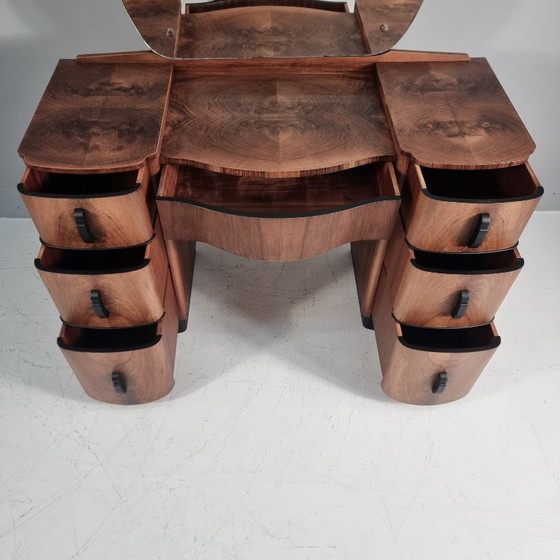 Image 1 of Dressing Table with pouf by Jindrich Halabala for Up Závody, 1940s