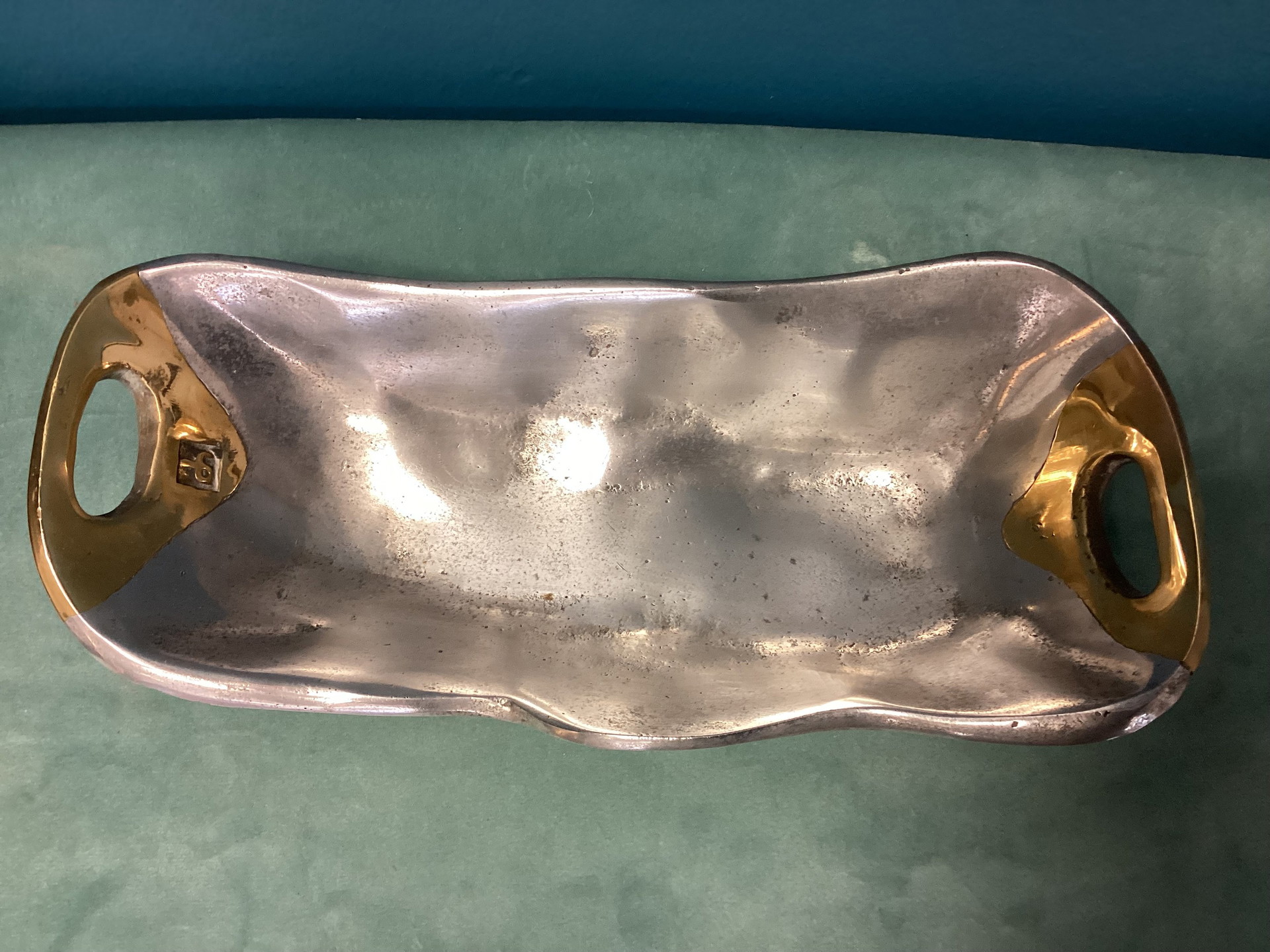 David Marshall Brutalist Brass Aluminium Bowl 27 cm | €190 | Whoppah