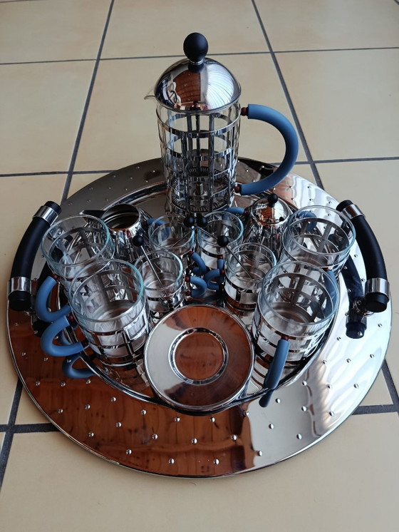 Image 1 of Alessi coffee set, tray and four mugs