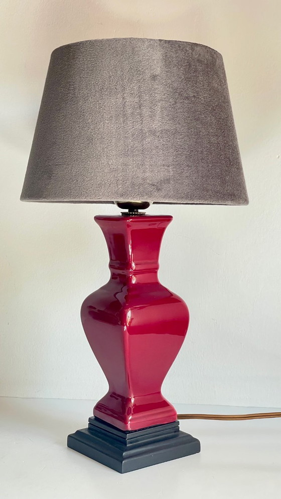 Lampada da tavolo VINTAGE chic in ceramica e velluto – Lampade da tavolo (photo 25 of 25)