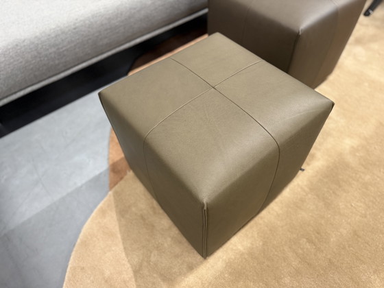 Image 1 of 2 Eyye Kub 47 Tabouret Cera Clay cuir