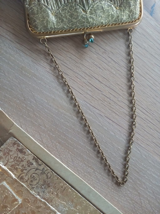 Operntasche aus Vintage-Stoff – tassen, Metal, Textile (photo 2 of 5)