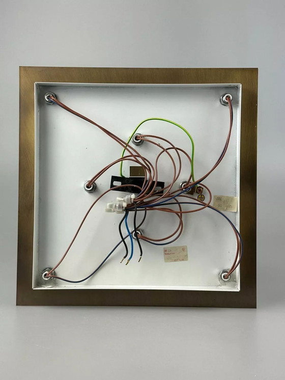 Image 1 of 60s 70s plafondlamp Sölken Leuchten Duitsland Design messing Space Age