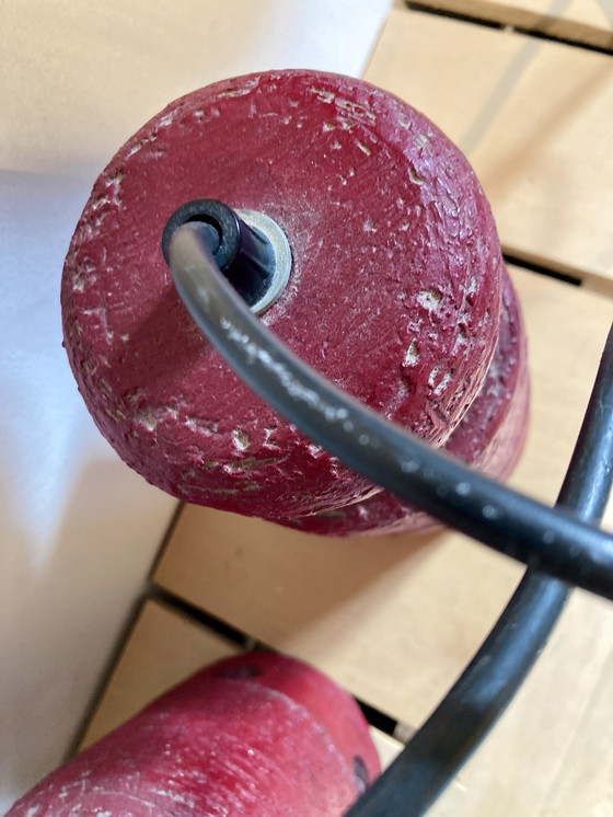 Image 1 of 2 Vintage keramieken brutalist hanglampen 