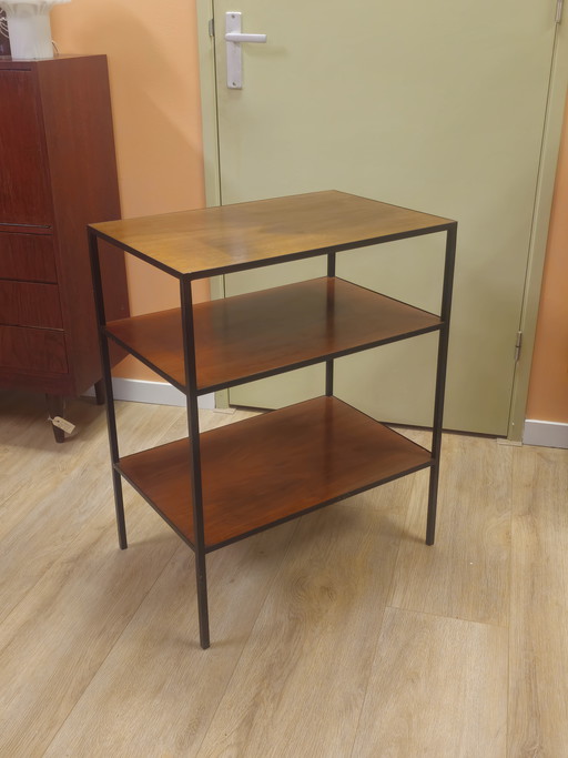 Vintage Sidetable Stellingkast Opbergkast Platenspeler Audiomeubel Kast Boekenkast 