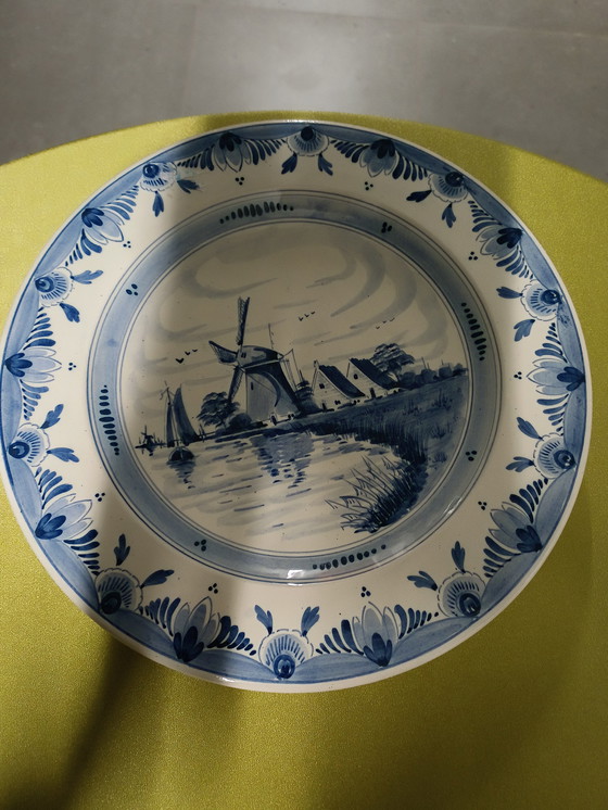 Image 1 of Piatto blu di Delft Vintage.