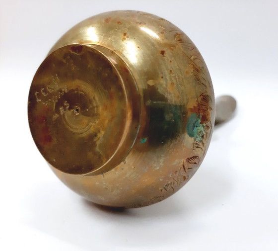 Image 1 of Vintage Arabische messing vaas