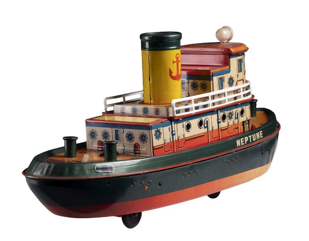 Tin Toy Tugboat, 1960s, Japan | €431 | Whoppah